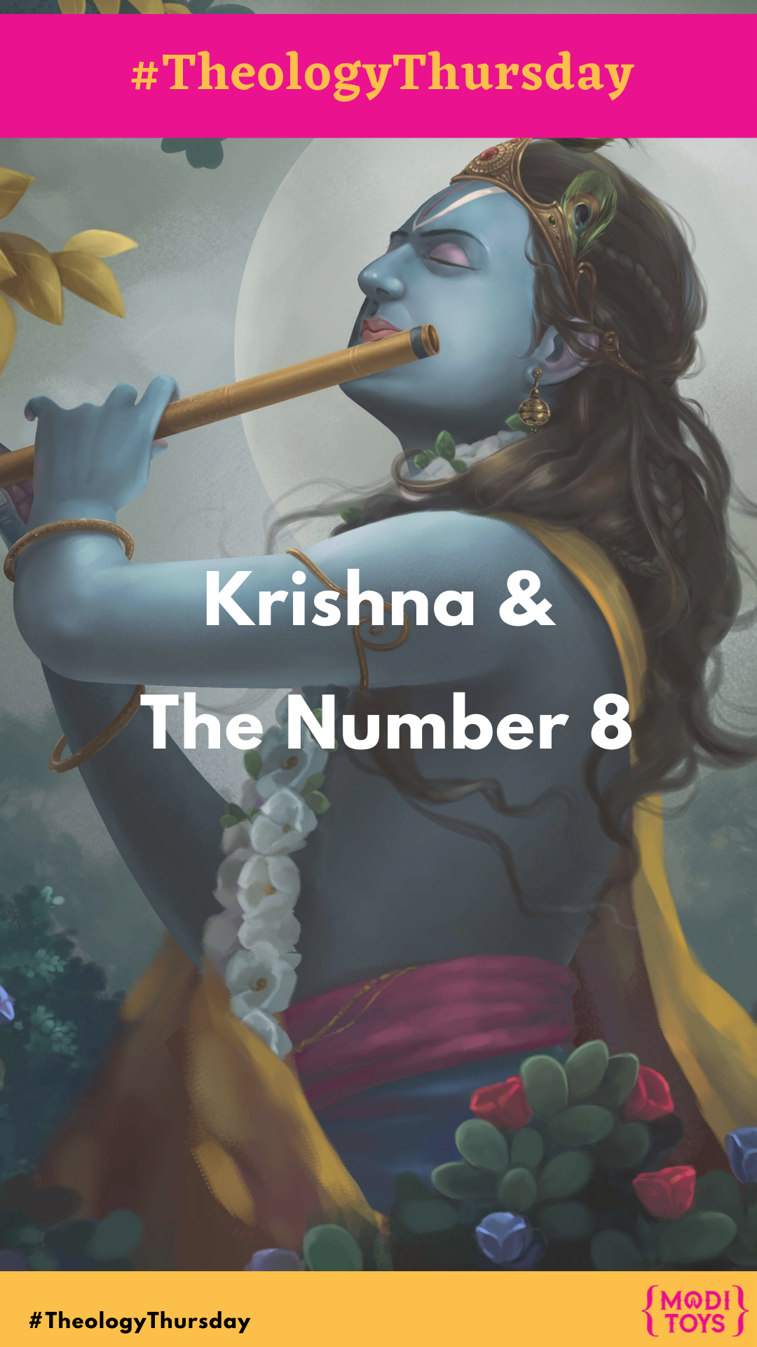 Why is Krishna connected to the Number 8?