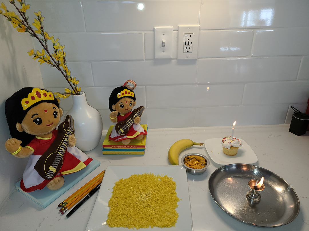 How I Celebrated Vasant Panchami With My 3 Kids