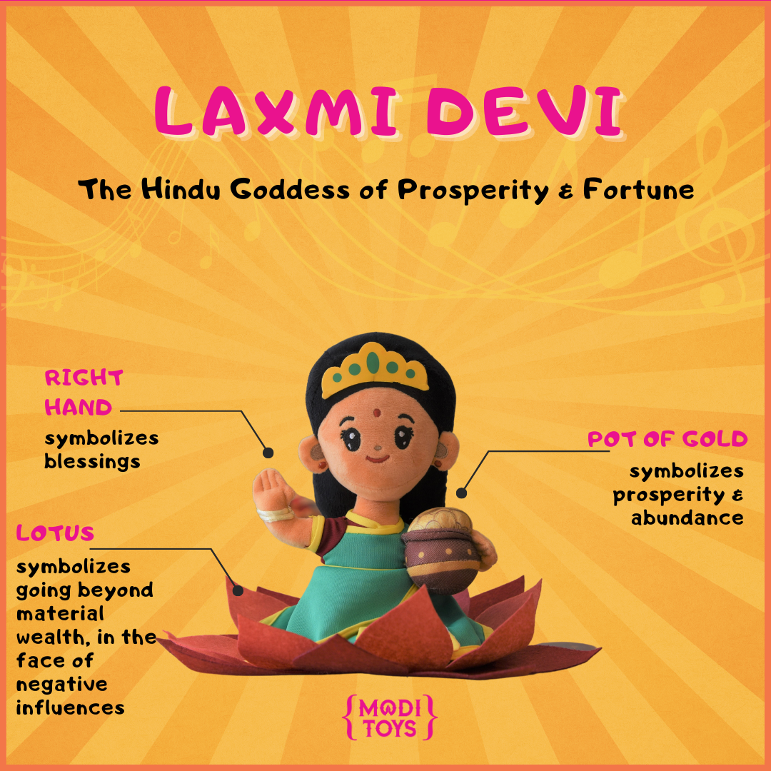 Laxmi Devi (Medium 11") Mantra Singing Plush Toy