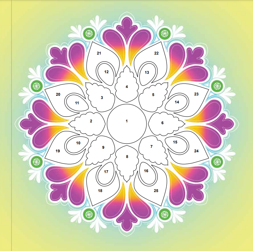 Rangoli With Stickers: Diwali Activity Book