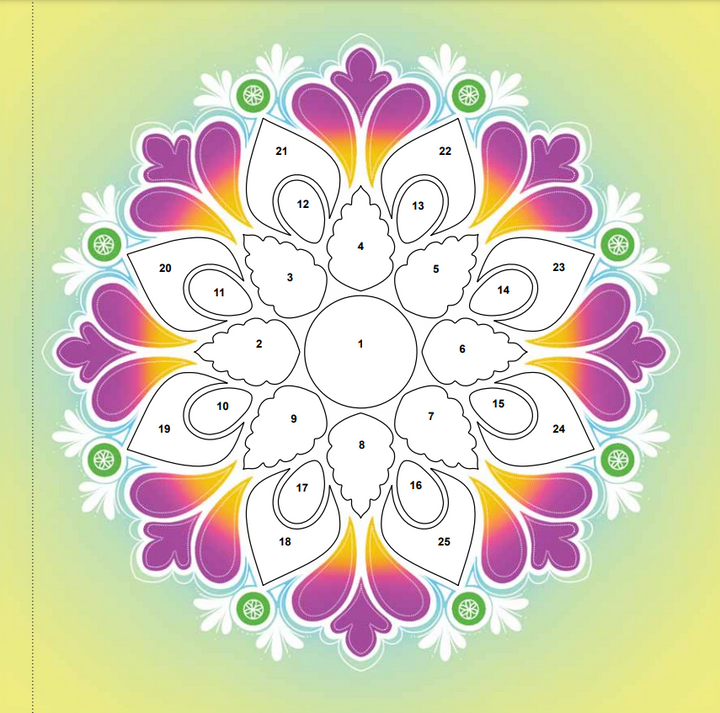 Rangoli With Stickers: Diwali Activity Book