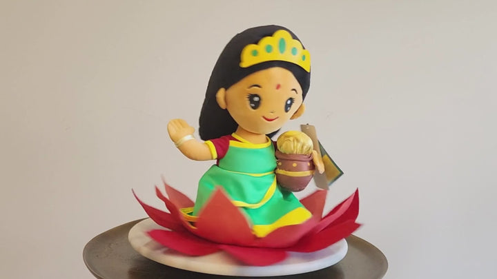 Laxmi Devi (Medium 11") Mantra Singing Plush Toy