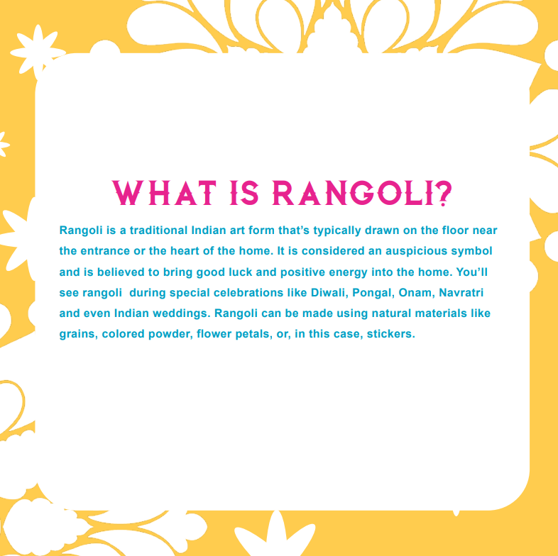 Rangoli With Stickers: Holi Activity Book