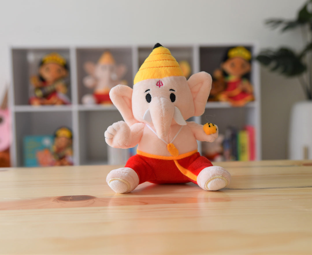 Baby Ganesh (Mini 7") Mantra Singing Plush Toy
