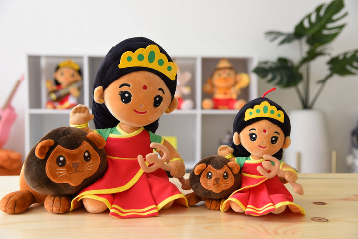 Durga Devi Collection - Mantra Singing Plush Toys with Book