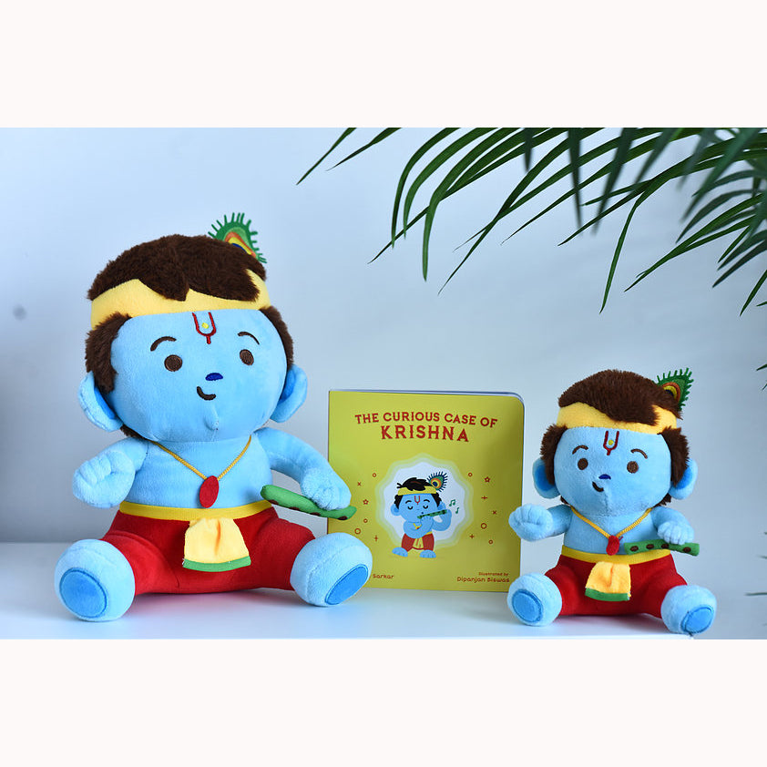 Baby Krishna Collection - Mantra Singing Plush Toys with Book