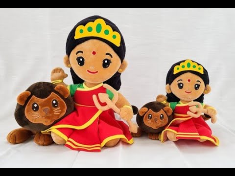 Durga Devi Collection - Mantra Singing Plush Toys with Book